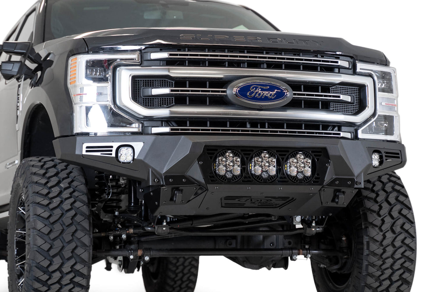 Installed on Car ADD Ford Bomber Front Bumper (Baja Designs) | 2017-2022 Super Duty