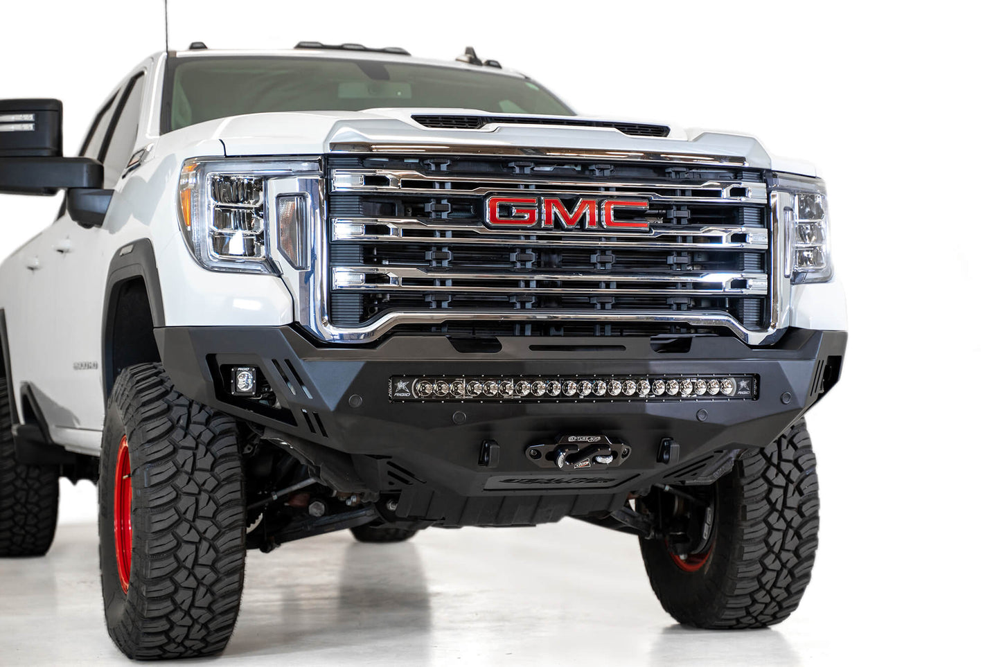 Installed on Car ADD Stealth Fighter Front Bumper | 2020-2023 GMC 2500/3500