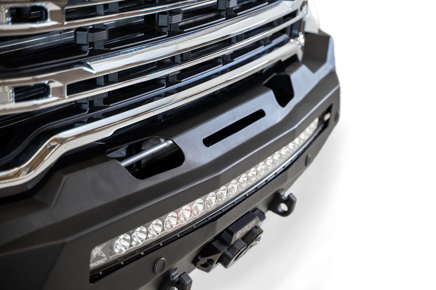 Installed on Car ADD Stealth Fighter Front Bumper | 2020-2023 GMC 2500/3500