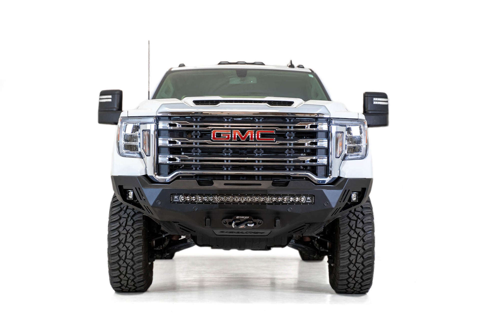 Installed on Car ADD Stealth Fighter Front Bumper | 2020-2023 GMC 2500/3500