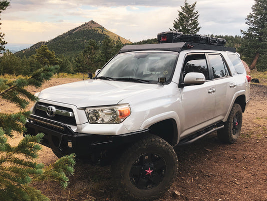 Installed on Car Cali Raised Toyota Economy Roof Rack | 2010-2023 4Runner