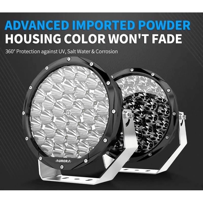 9" Super Bright Round Driving Light with Background Light