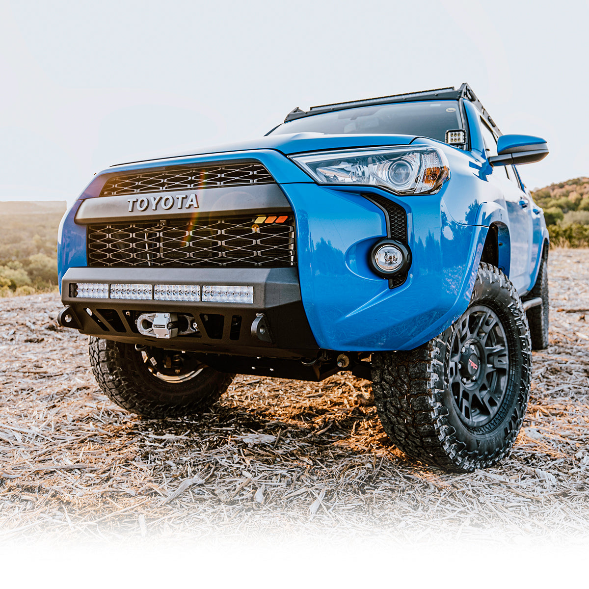 Installed On Car Cali Raised Stealth Bumper Fits 2014+ Toyota 4Runner