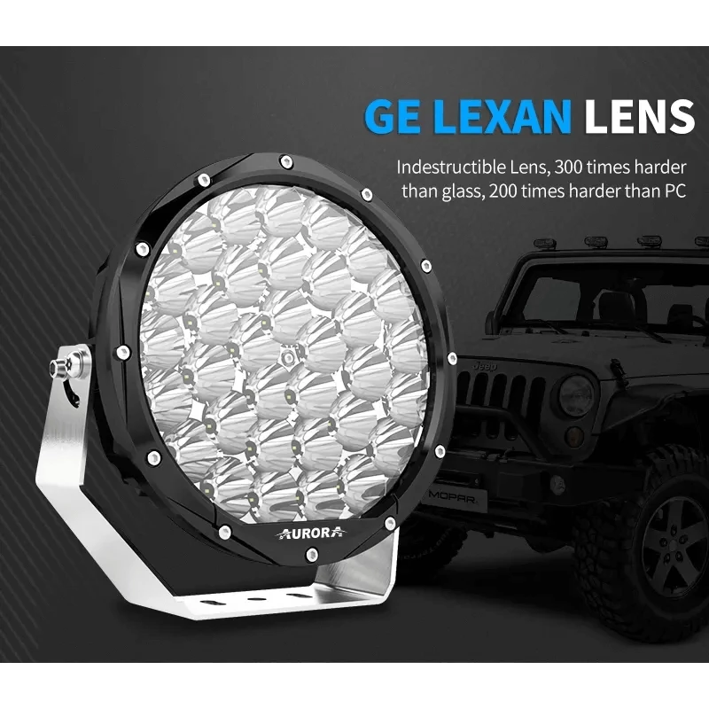 9" Super Bright Round Driving Light with Background Light