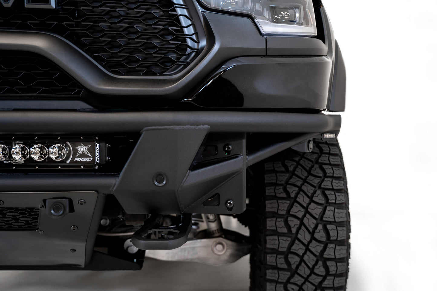 Rigid Light Bar on ADD PRO Bolt-On Front Bumper | 2021-2023 Ram 1500 TRX