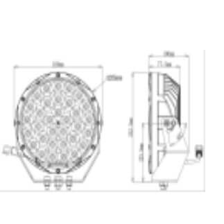 9" Super Bright Round Driving Light with Background Light