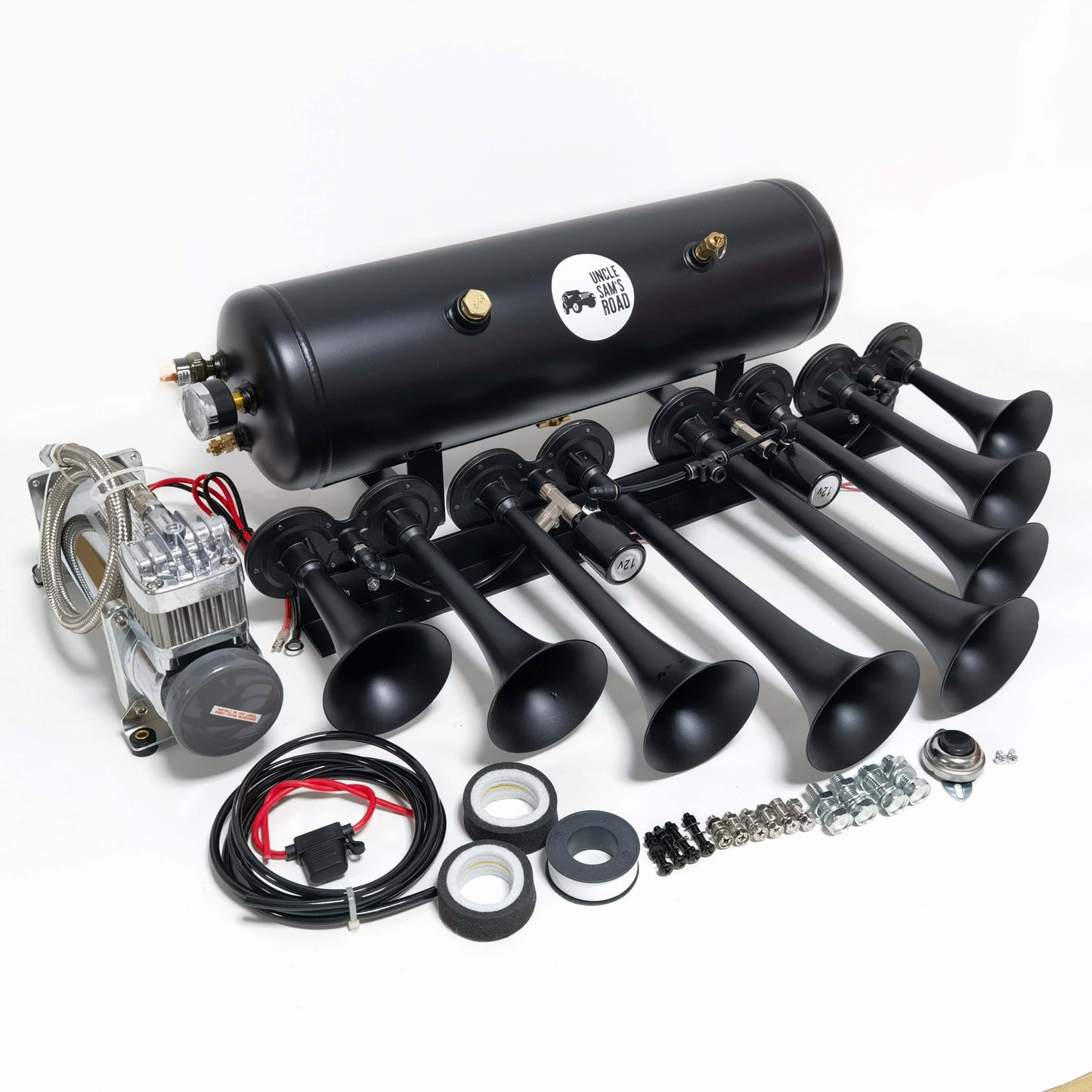 BlazingGlory 3Gal Horn Kit 5-Second Honk Time 