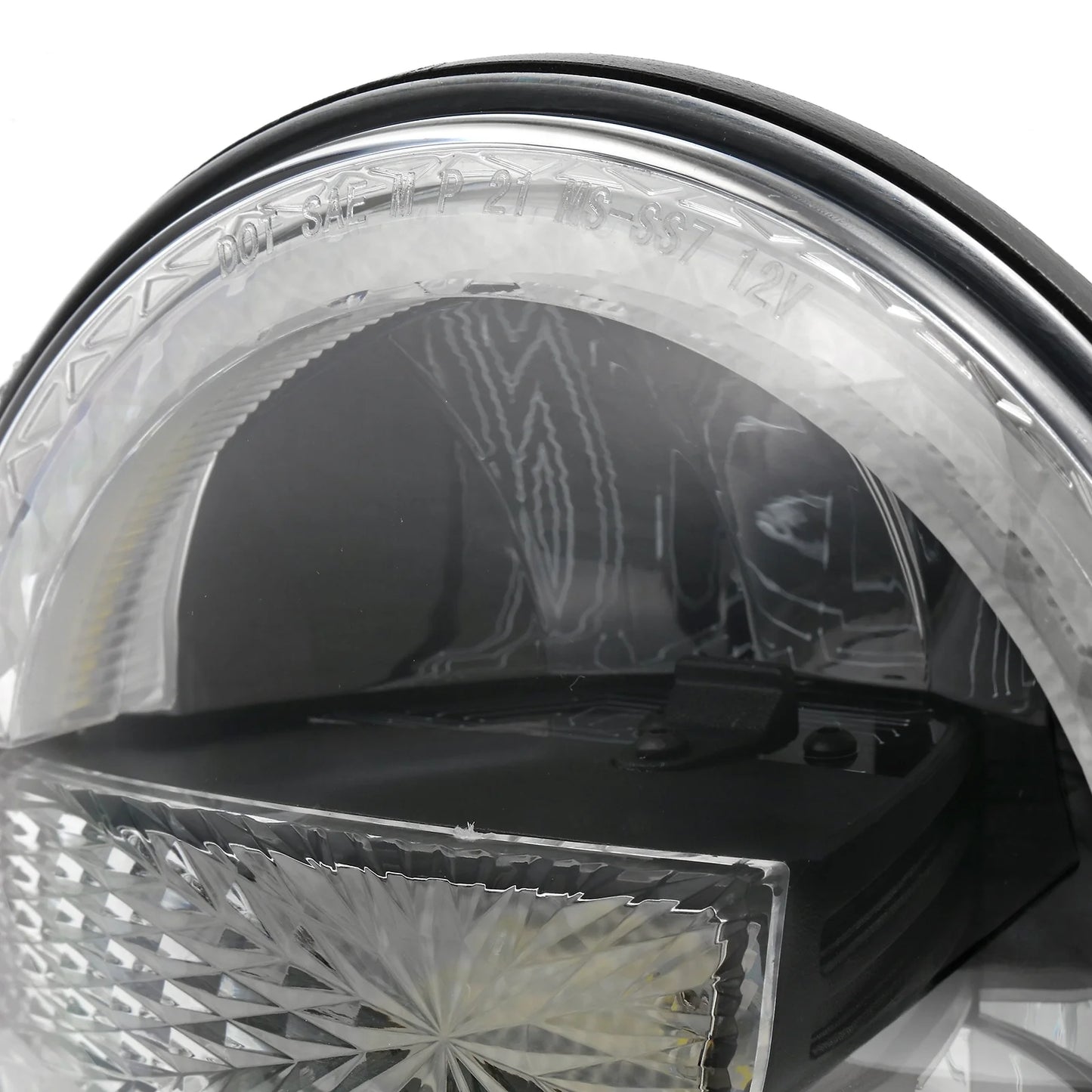Auxbeam (2PCS/SET) 7 Inch 90W Dot Approved Led Headlights With Halo Ring DRL & High Low Beam