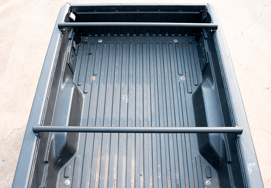 Installed on Car Cali Raised Overland Bed Bars | 2005-2023 Toyota Tacoma