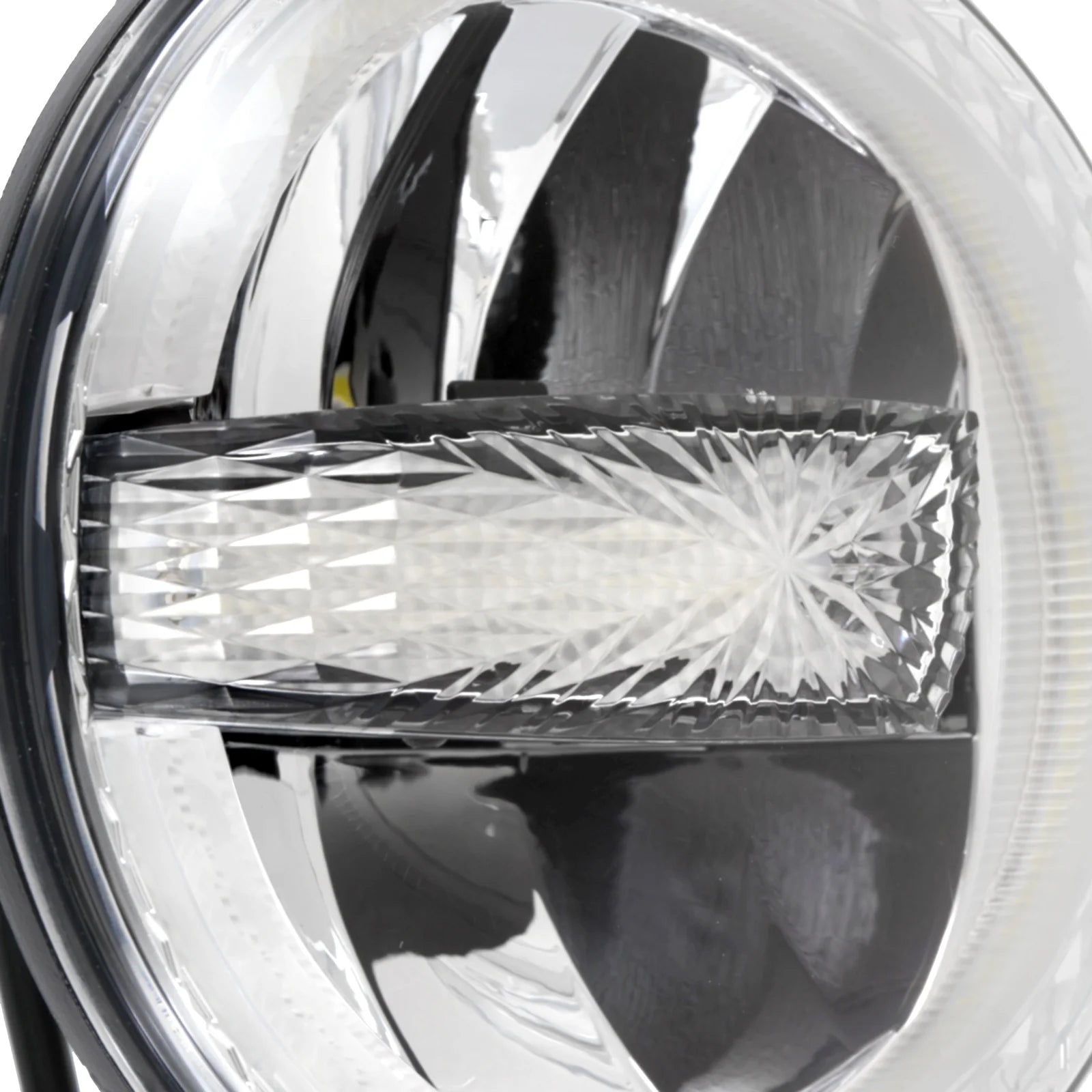 Auxbeam (2PCS/SET) 7 Inch 90W Dot Approved Led Headlights With Halo Ring DRL & High Low Beam