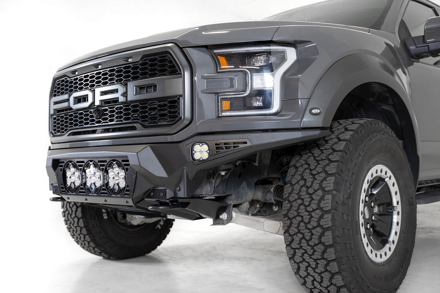 ADD Bomber Front Bumper (w/ Baja Designs Lights) | 2017-2020 Ford Raptor