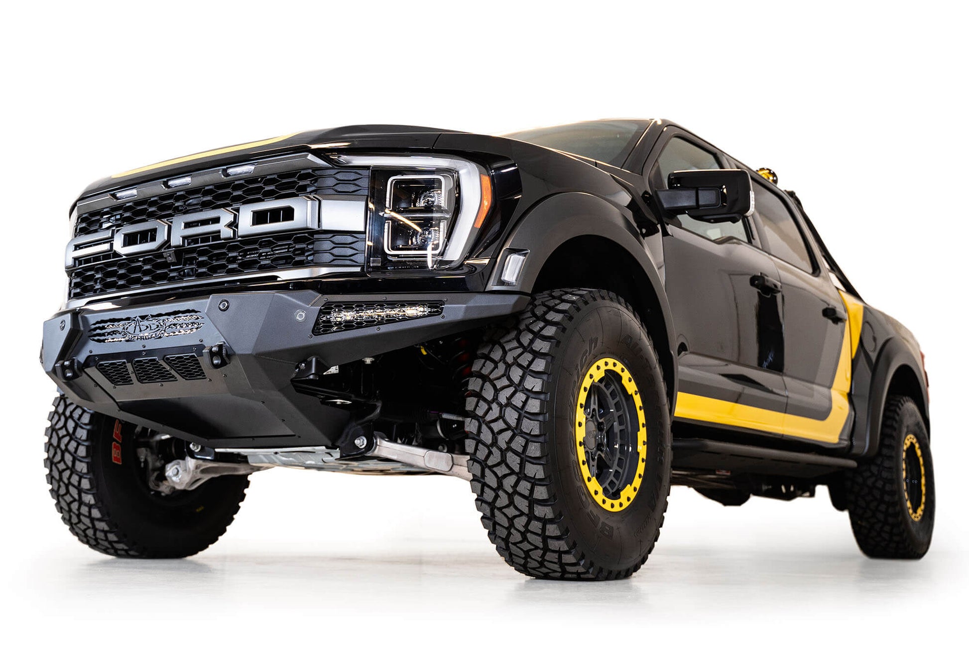 Installed on Car ADD HoneyBadger Front Bumper | 2021-2023 Ford F-150 Raptor/Raptor R