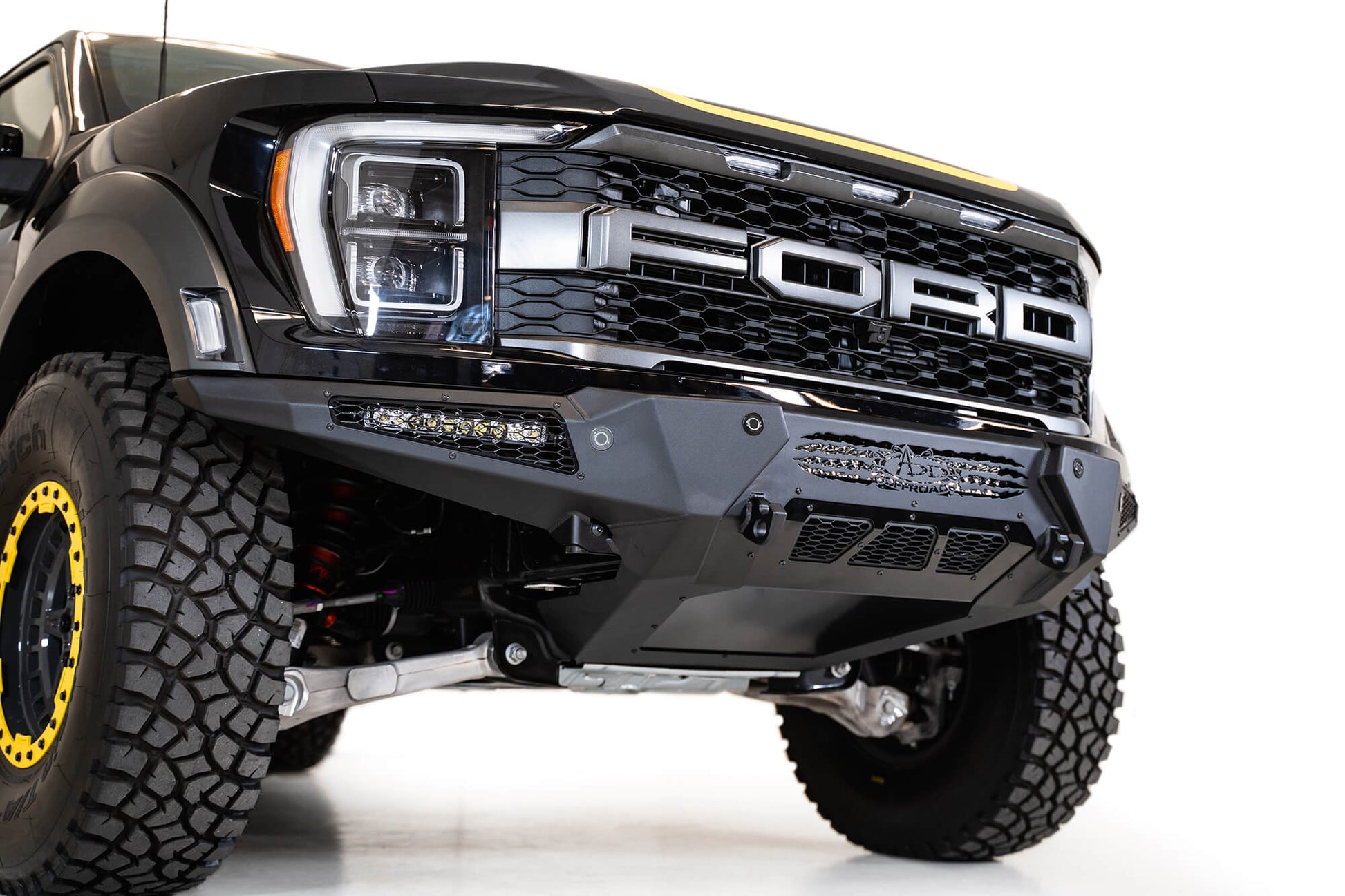 Installed on Car ADD HoneyBadger Front Bumper | 2021-2023 Ford F-150 Raptor/Raptor R