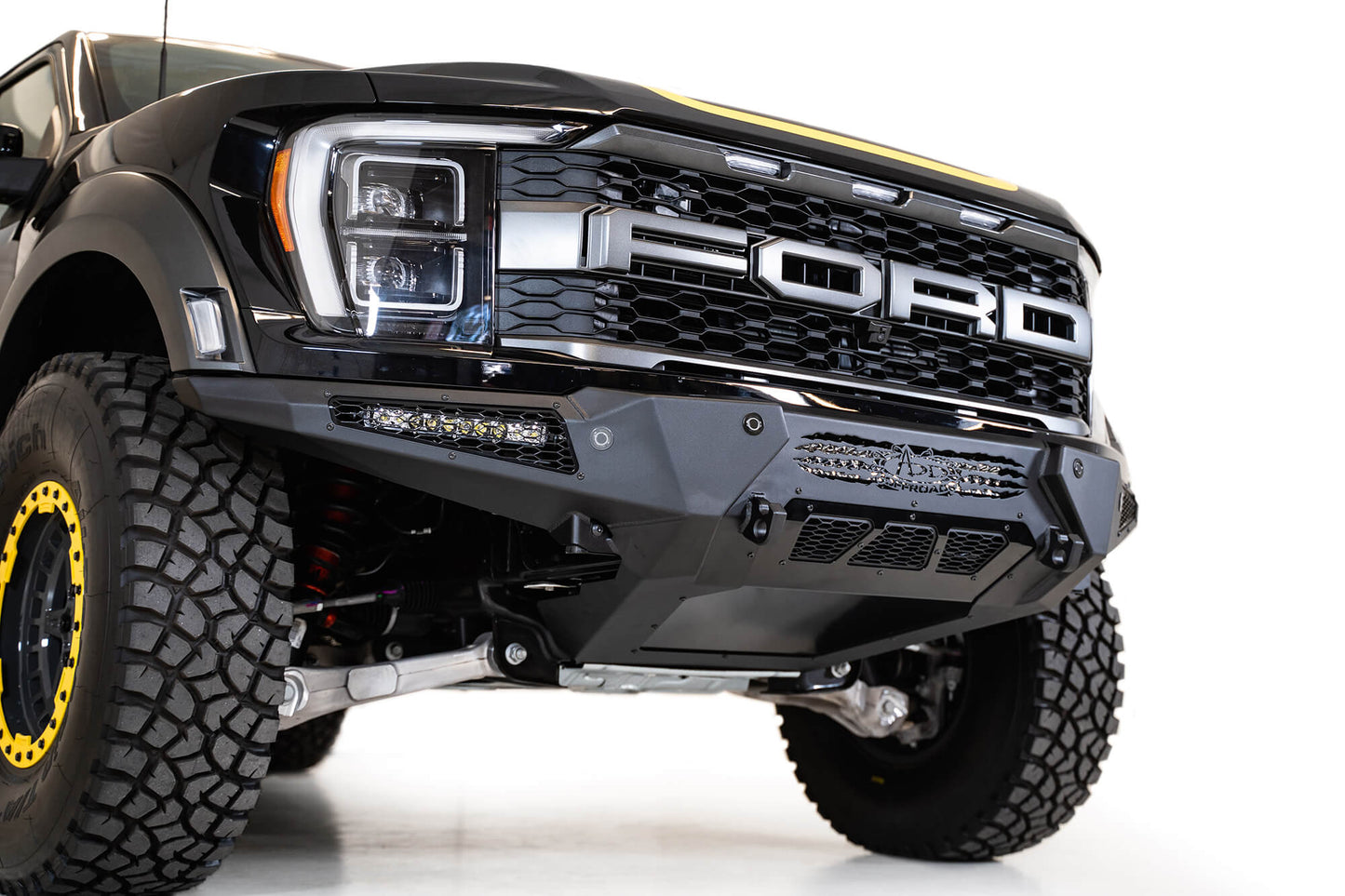 Installed on Car ADD HoneyBadger Front Bumper | 2021-2023 Ford F-150 Raptor/Raptor R