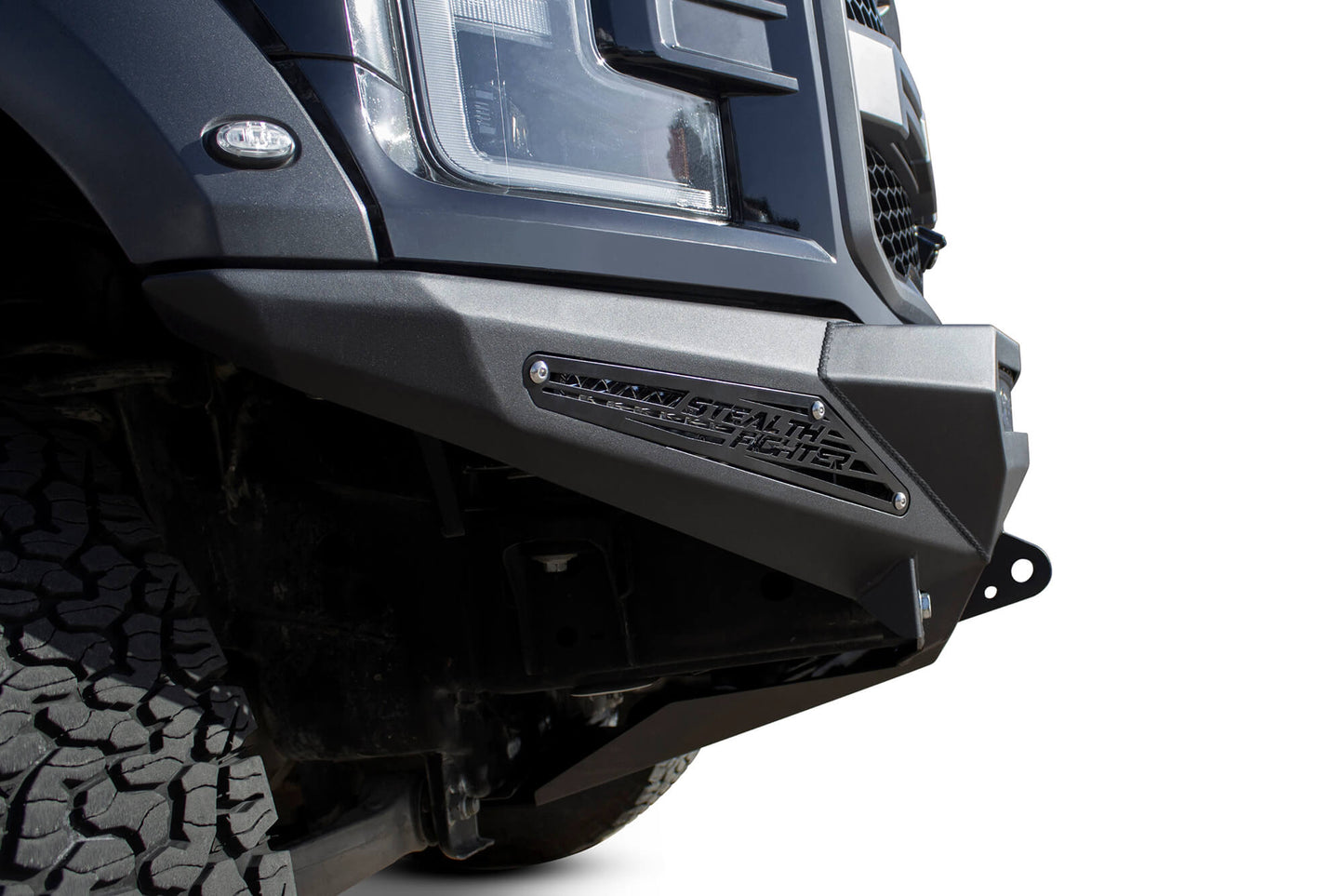 Installed on Car ADD Stealth Fighter Winch Front Bumper | 2017-2020 Ford Raptor
