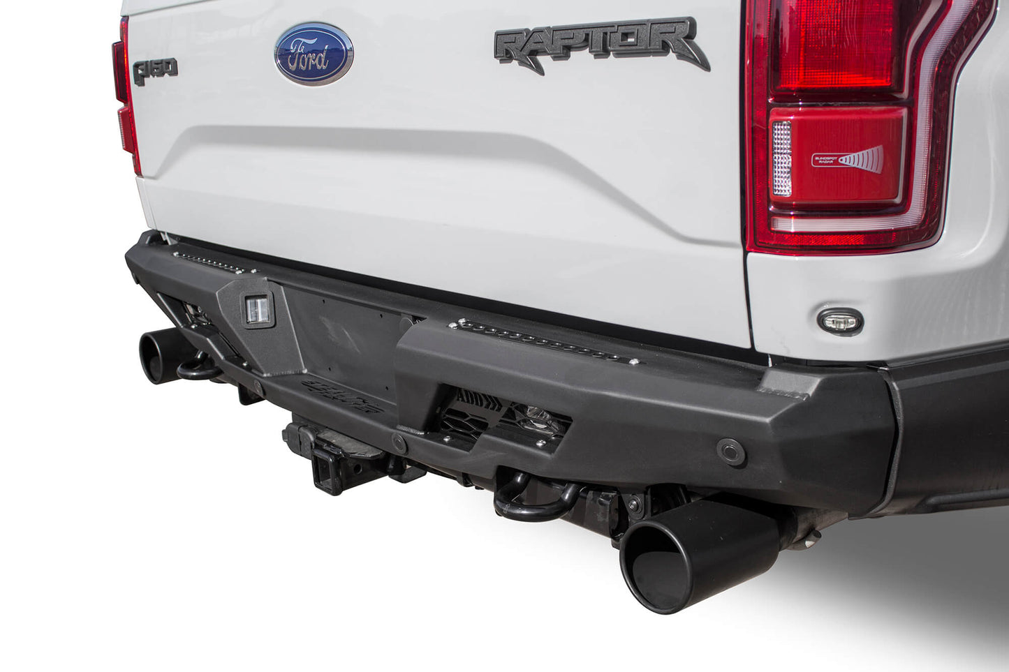 Installed on Car ADD Ford Stealth Fighter Rear Bumper | 2017-2020 Raptor