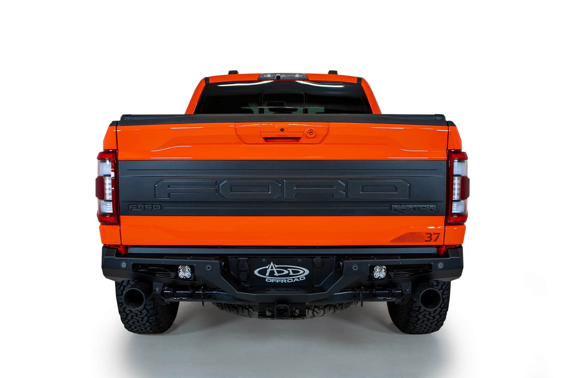 Installed on Car ADD 2021-2023 Ford Raptor & Raptor R Bomber Rear Bumper