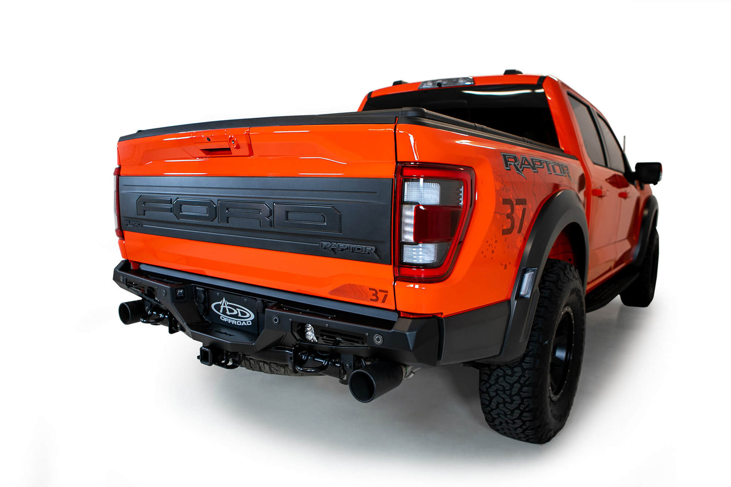 Installed on Car ADD 2021-2023 Ford Raptor & Raptor R Bomber Rear Bumper