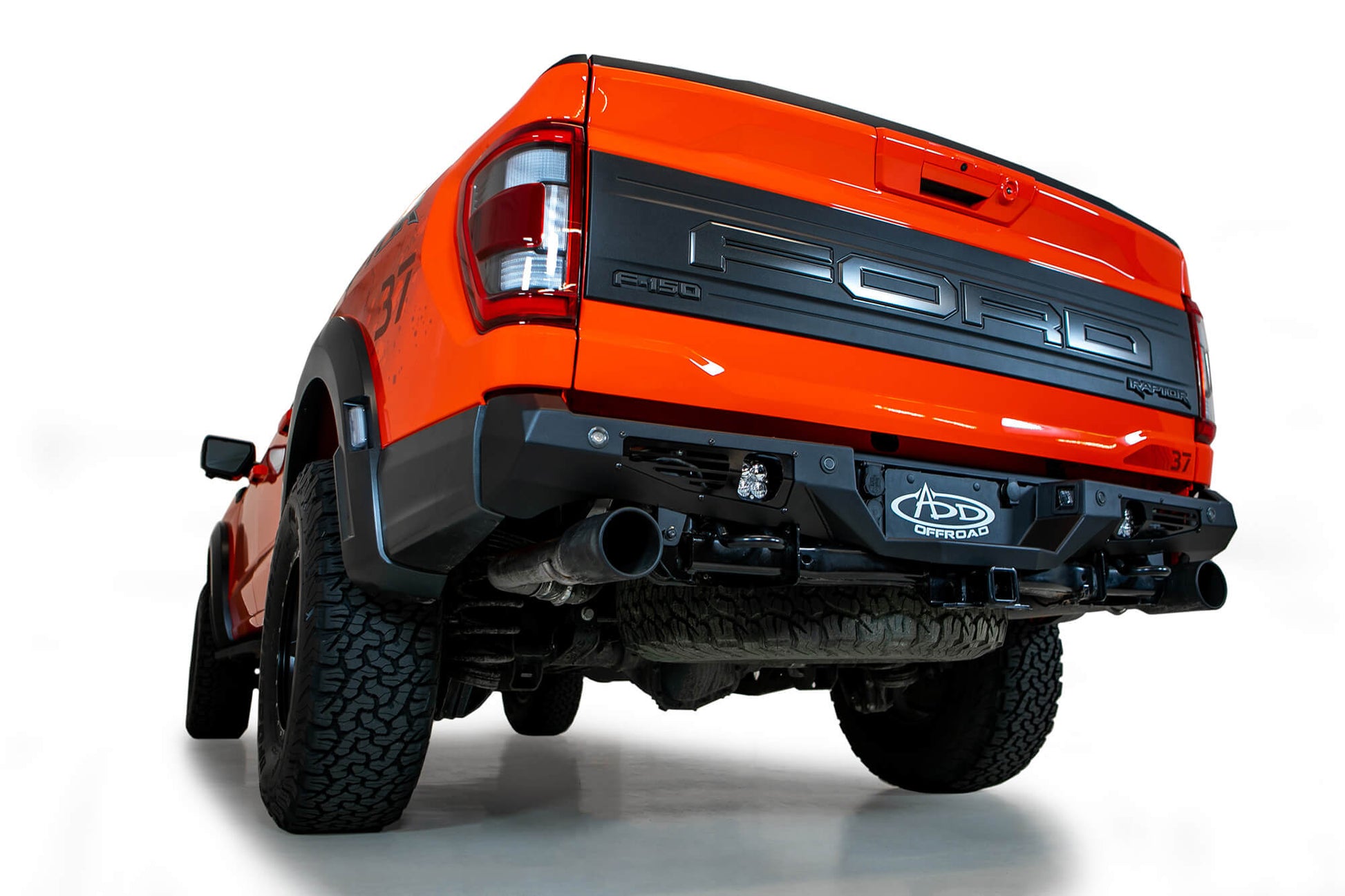 Installed on Car ADD 2021-2023 Ford Raptor & Raptor R Bomber Rear Bumper