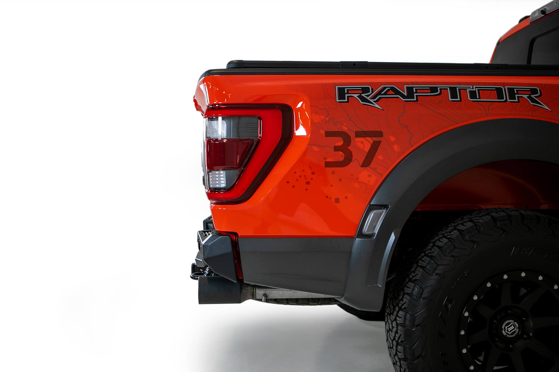Installed on Car ADD 2021-2023 Ford Raptor & Raptor R Bomber Rear Bumper