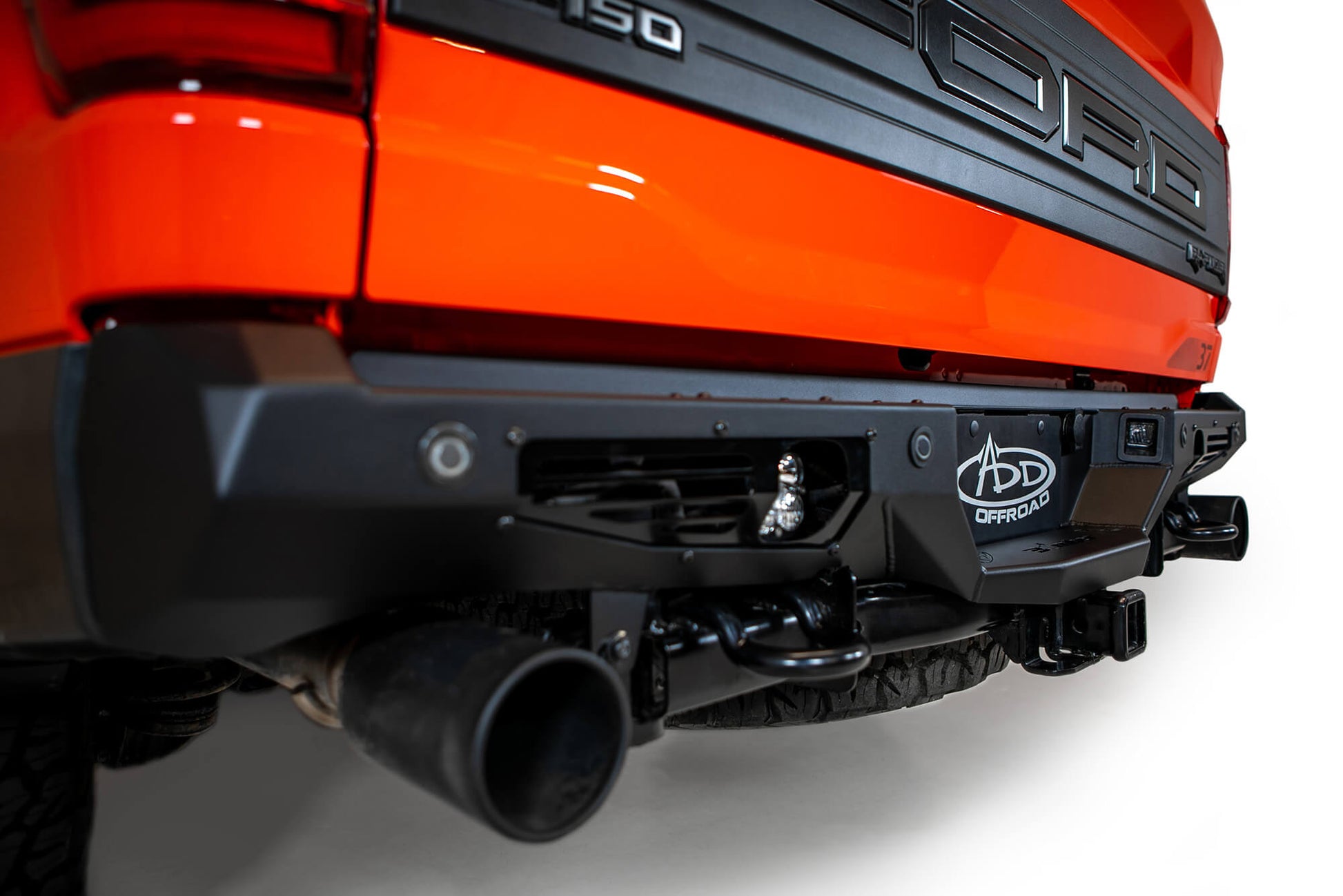 Installed on Car ADD 2021-2023 Ford Raptor & Raptor R Bomber Rear Bumper
